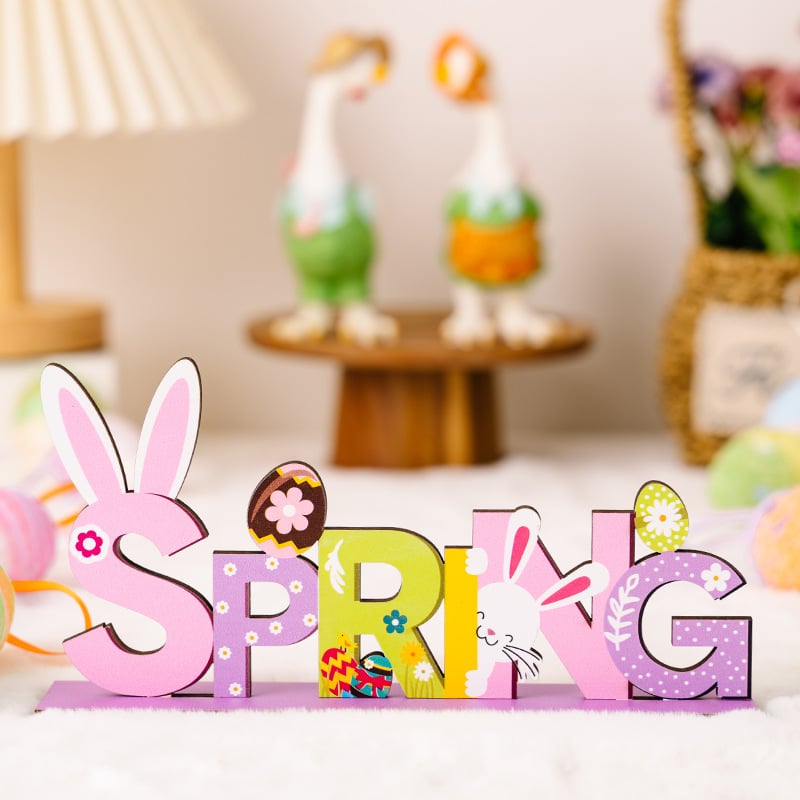 Easter Wooden Letter Ornaments