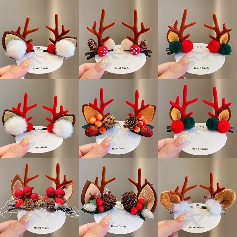 (🎅EARLY CHRISTMAS SALE - 49% OFF) Reindeer Christmas Hair Clips