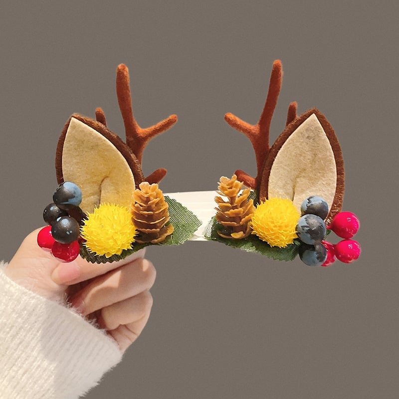(🎅EARLY CHRISTMAS SALE - 49% OFF) Reindeer Christmas Hair Clips