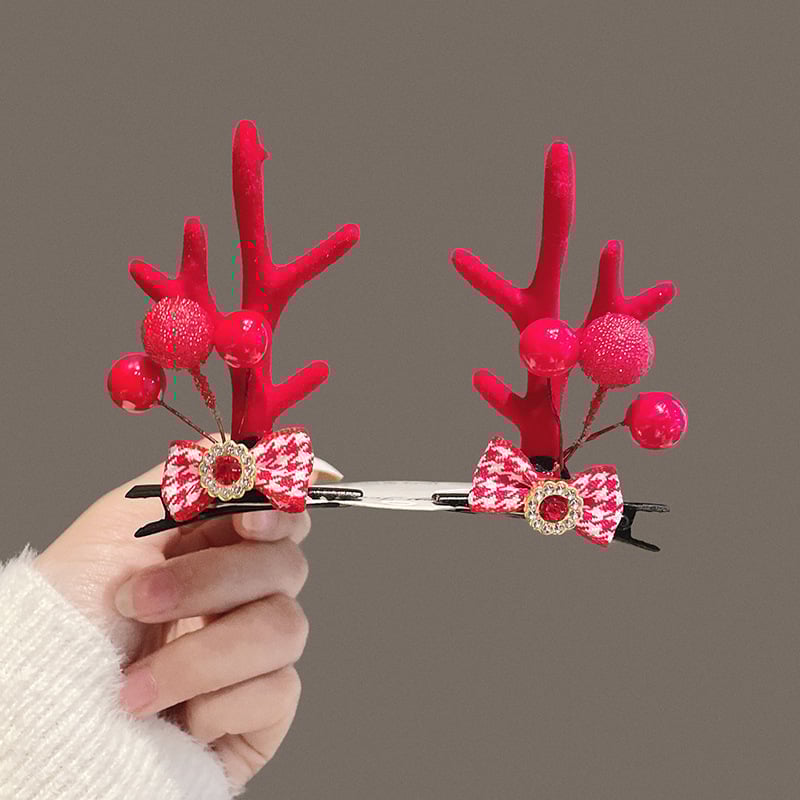 (🎅EARLY CHRISTMAS SALE - 49% OFF) Reindeer Christmas Hair Clips