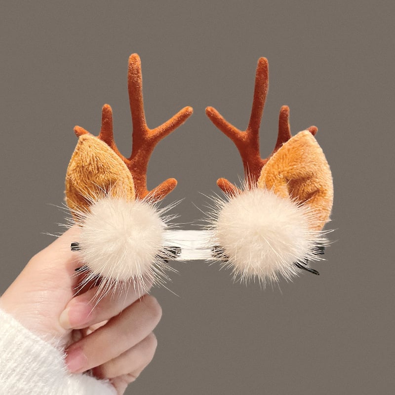 (🎅EARLY CHRISTMAS SALE - 49% OFF) Reindeer Christmas Hair Clips